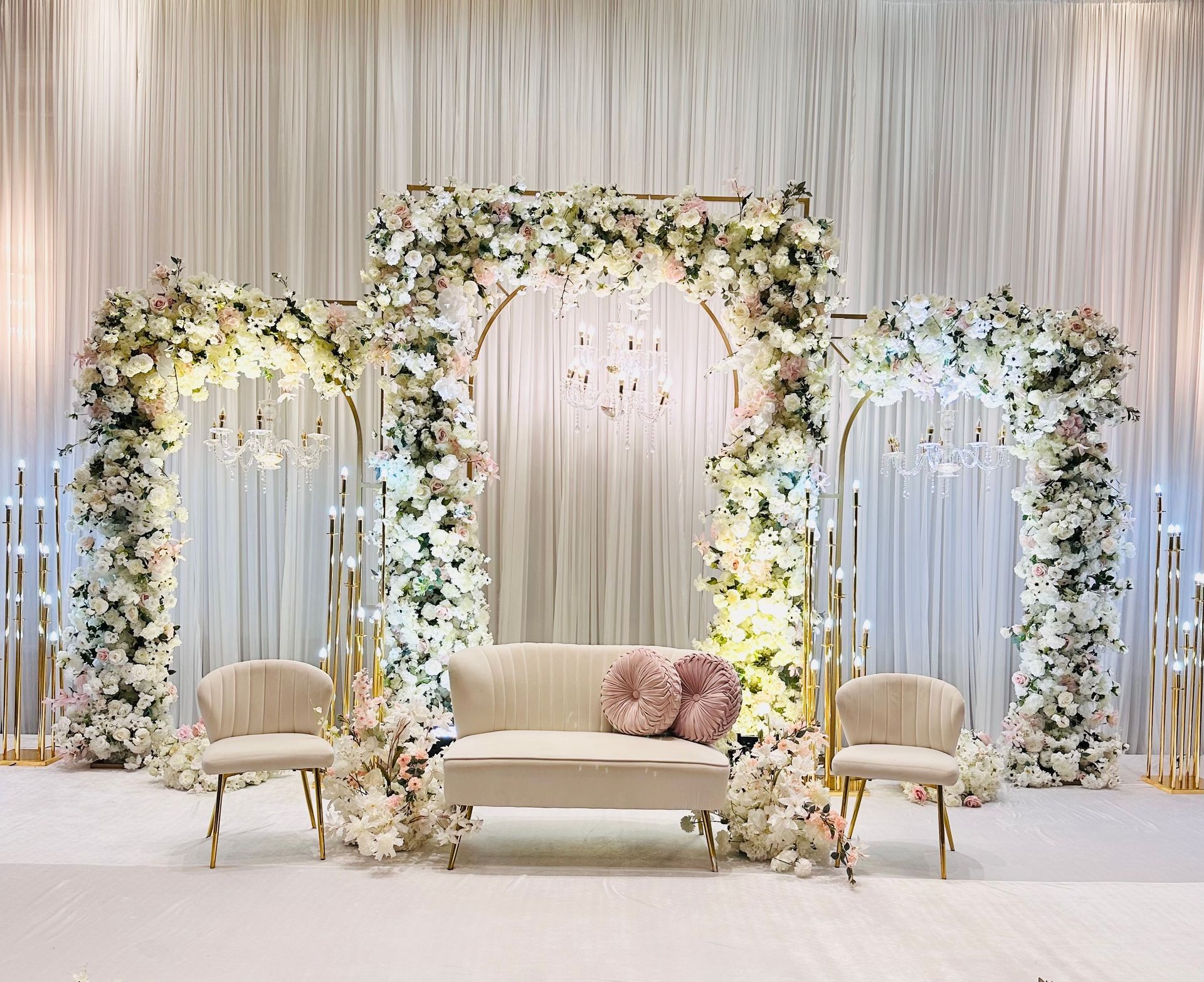 Flowers and Chandeliers