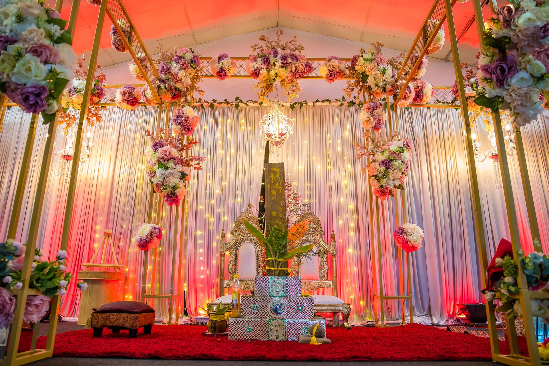 Indian wedding interiors and decorations